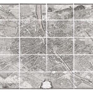 Turgot Map of Paris 1735-1739 restored