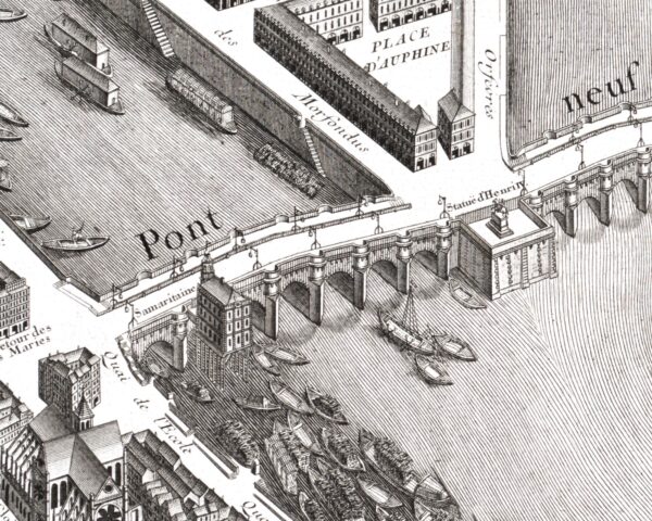 Turgot Map of Paris 1735-1739 restored